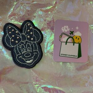 Brand New Stoney Clover Lane Denim Blue Minnie Patch